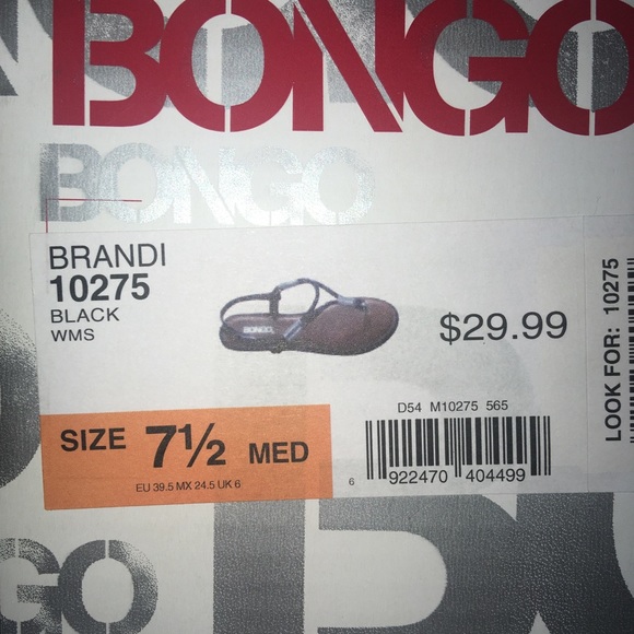 Bongo Braided Brandi Black Sandal NWT NIB - Picture 4 of 7